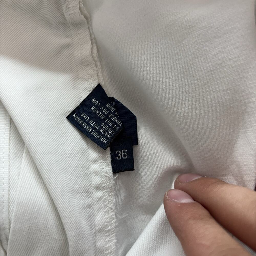 Polo Ralph Lauren Mens White Chino Shorts Size 36 Classic Fit Cotton - Picture 3 of 4